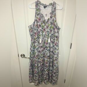 TORRID Floral Midi Gauze Tiered Dress Sz 3X